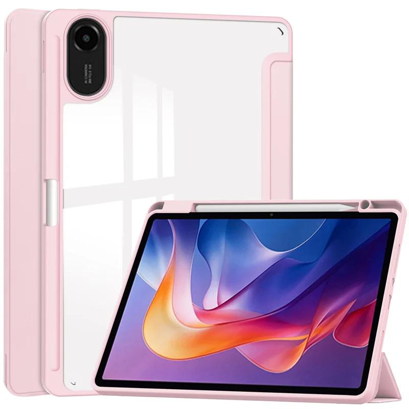 

Чехол для Redmi Pad 2 с держателем для стилуса Складная подставка Задняя крышка планшета Для Coque Redmi Pad 2 Чехол-обложка 11 дюймов For Redmi Pad 2 розовый