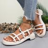 Fashion Women's Shoes 2025 New Hot Sale Buckle Strap Women's Sandals Fashion Narrow Band Casual women Summer Open toe Heeled Sandals