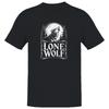 Lone Wolf Howling Unisexs T Shirt Vintage Versatile Casual Comfortable Stylish Slightly Unisex Homme Fashion Stretched