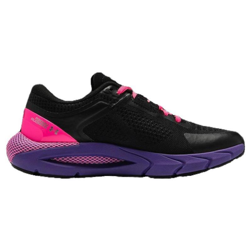 Under Armour HOVR Phantom Wear Resistant And Lightweight Low Top Running Shoes Women's Black Pink Sneakers 3028447-002