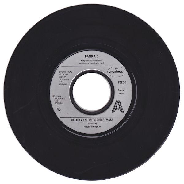 

7inch Record BAND AID Do They Know Its Christmas FEED1 Mercury 1984 UK Pop Used