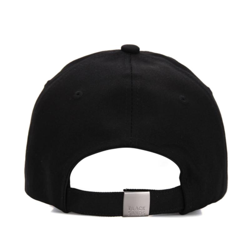 BLACK SANDS Sporty Signature Embroidered Ball Cap_Black