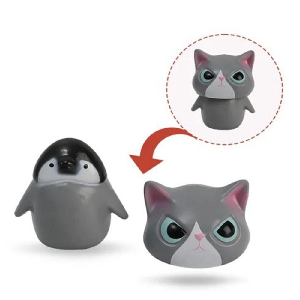 6 Masquerade Cat Animal Posing As A Costume Head Suit Dressed Shiba Inu Guinea Pig Hand Creative Cartoon Decoration Toys