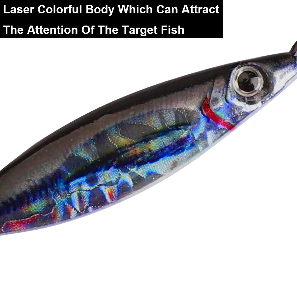 Nová Glow Fishing Lure Casting Tuňák 7g 10g 14g 21g 28g Slow Pitch Jig Mořský vlk Salterwater Inshore Umělá návnada