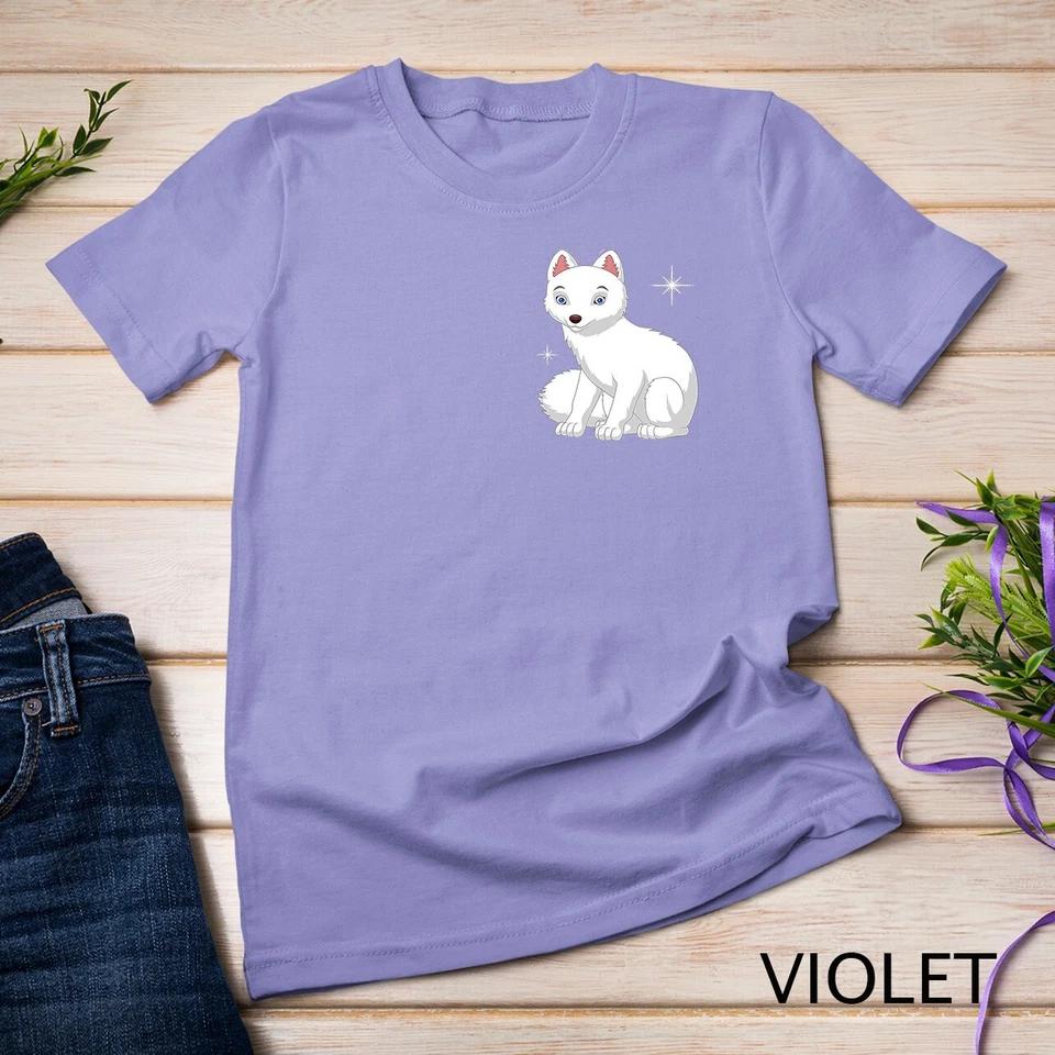 Pocket Just A Girl Who Loves Arctic Foxes I Kids Girl Fox T-Shirt Unisex T-shirt 8 XL