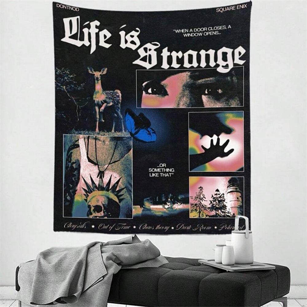 

VIKAMA Retro Collage Tapestry Decadent Style Wall Decor for Living Room Bedroom Dormitory Tapestry for Home Decoration 74x94cm(29x37in)
