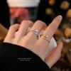 Women Real 925 Sterling Silver Star CZ Ring Cute Gift for Women Daugther Birthday Jewelry