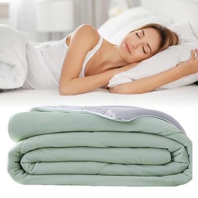 Cooling Comforter Bed Blanket Double-Sided Lightweight All-Season Bedding Solution for Travel Camping Night Sweats Home Couch
