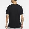 T-Shirts Herren Schwarz Rundhals Mäßig Gerader Schnitt CV2048-010