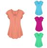 Plus Size Women's Summer Short Sleeve Blouse T Shirt Tops Casual Loose Tunic Tee For Effortless Style And Comfort