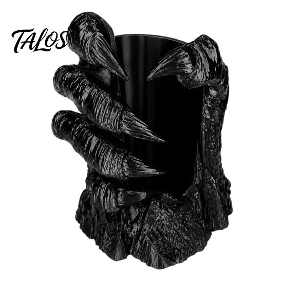 Artistic Collectible Figurines Claw Cup Holder, Funny 3D Printed Drink Stand, Creative Desk Organizer Unique Decorations for Office Cans Bottles,