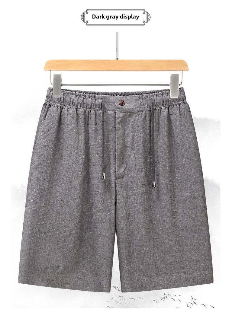 Pánská letní lněná vesta Tang - Lehká, volný střih, bez rukávů, ideální pro střední a starší věk.