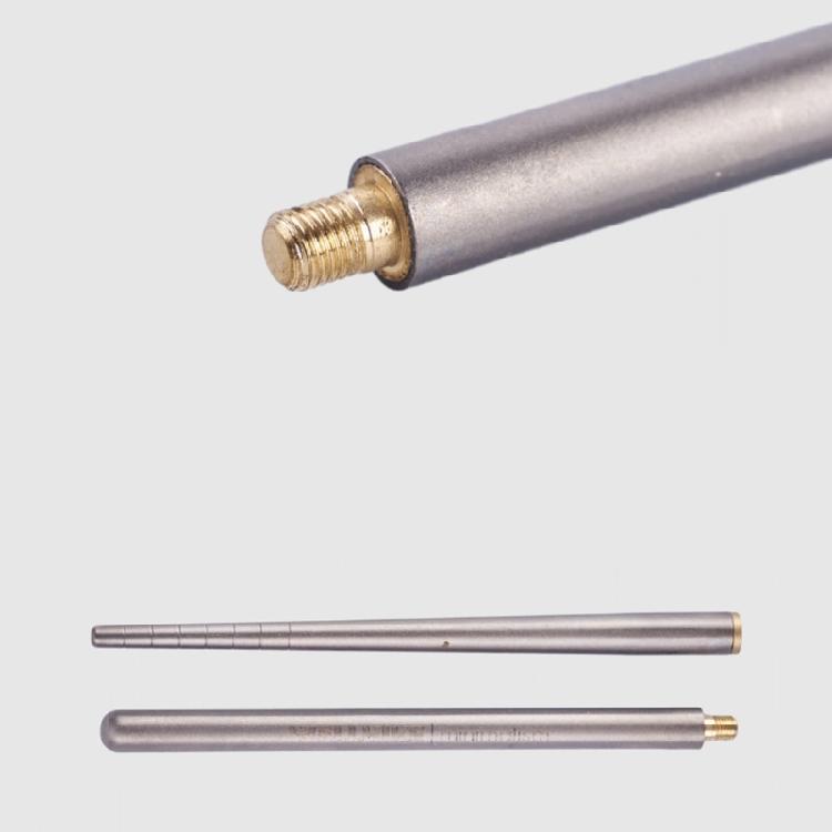 Foldable Titaniums Chopsticks With Front Grooves Nonslip Small Storage Folding Spoon Fork for Camping Activity