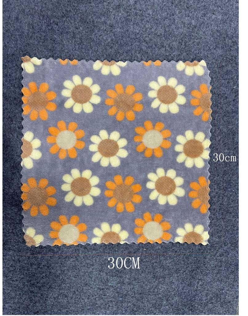 30x30cm Kitchen Cleaning Cloths Soft Absorbent Dishcloth Coral Fleece Sunflower Wiping Towel Rags Household Cleaning Cloth