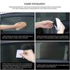 42x38cm 4Pcs Car Sunshade Stickers PVC Sun Protection Side Window Sunshade Side Window Shield DIY Car Stickers Auto Exterior