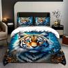 3Pcs Kids Tiger Duvet Cover Set Soft Comfortable Duvet Cover For Bedroom Room Children Gifts Bedroom Decor