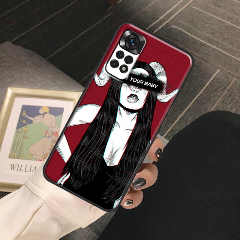Aesthetic Devil Woman Bad Girl Funda For Xiaomi Redmi Note 14 Pro 9 10 11 12 13 Pro 10S 11S 12S Redmi 13C 10C 12C 14C Case