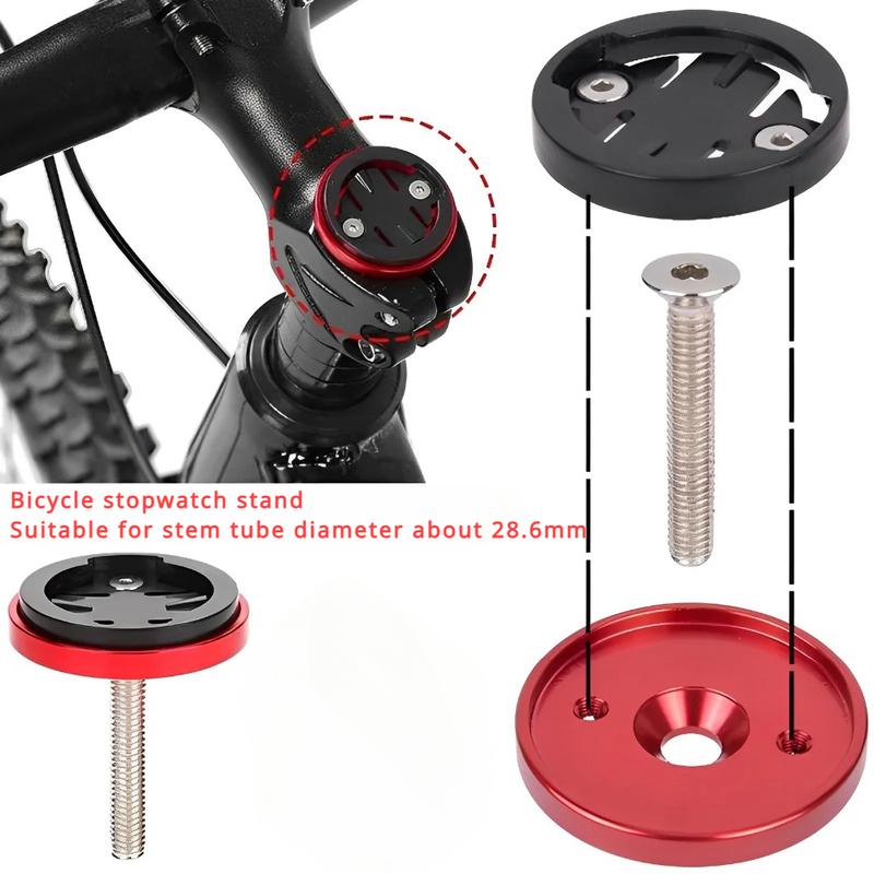 New MTB Road Bike Computer Holder Stem for Garmin Bryton 28.6mm Top Cap Bicycle Stopwatch GPS Speedometer Mount Bracket Support