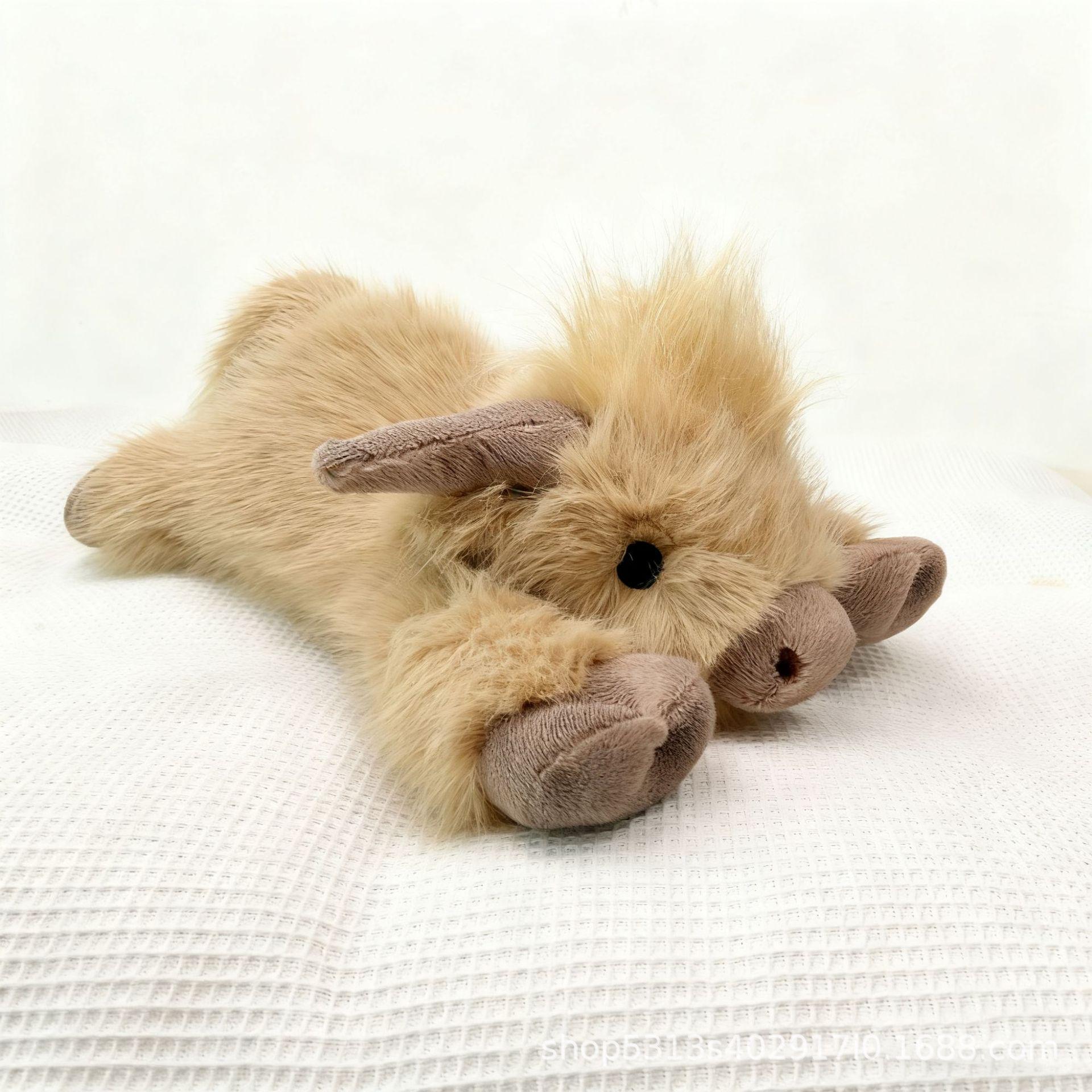 

Latest Highland Cow Plush Extended Hair Scottish Highland Bull Toy Stuffed Animal Gentle Playthings Designed For All Ages Ideal Present -A9866