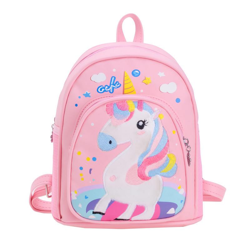 Neutral Gender Trendy Kids Backpack For Ages 3 To 8 With Comfortable Curved Straps And Unique Patterns Animal