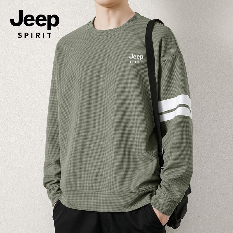 Jeep Spirit Men's Round Neck Long Sleeve Sweatshirt