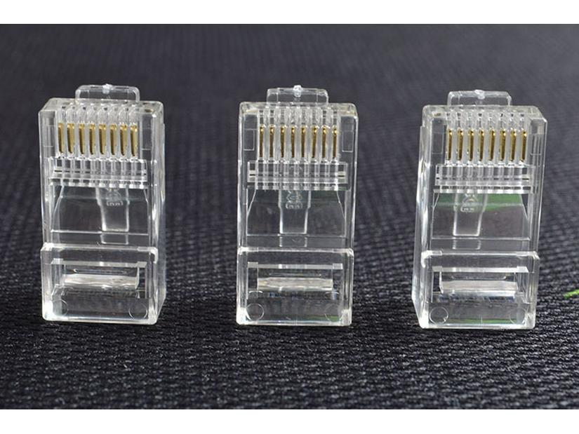 1000 Pcs RJ45 Cat5e 8P8C Network Cable Crystal Plugs for 100Mbps