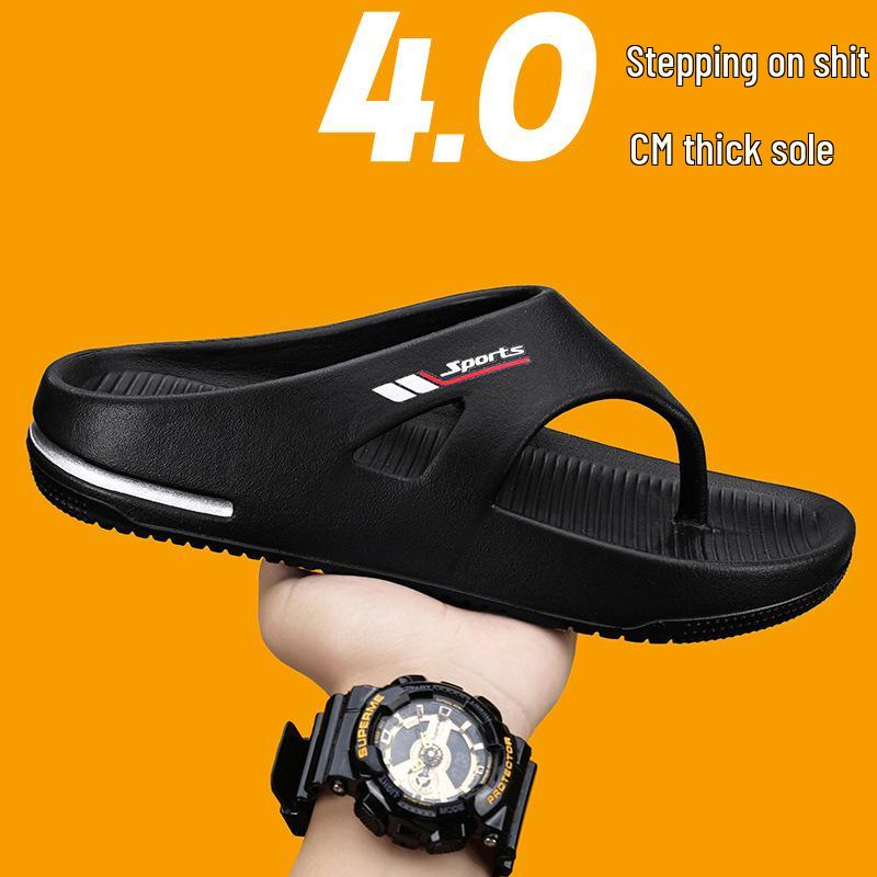 Men's Large-Size Fashion Flip-Flops: New Summer Thong Sandals with Thick Soles, Trendy Casual Slippers