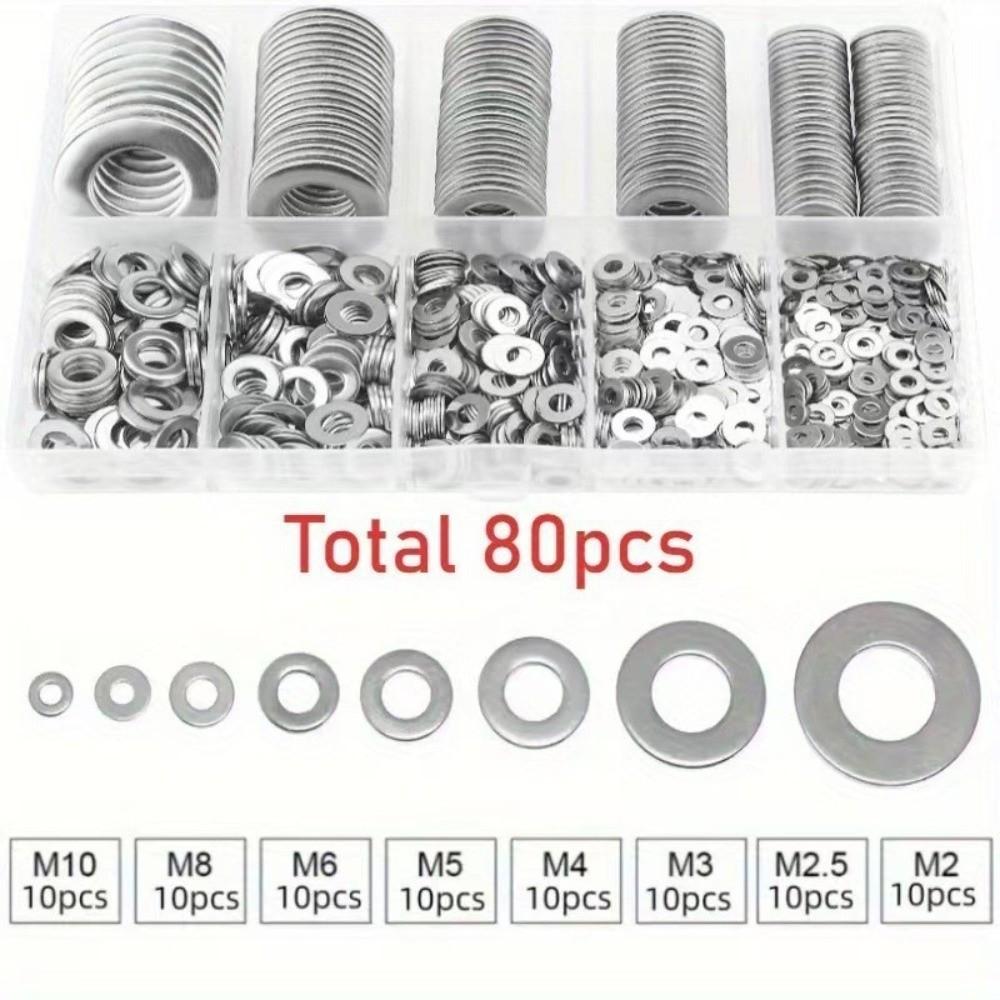 M2-M10 Size Range Washer Set Stainless Steel Ultrathin Washer Assortment DIY Projects