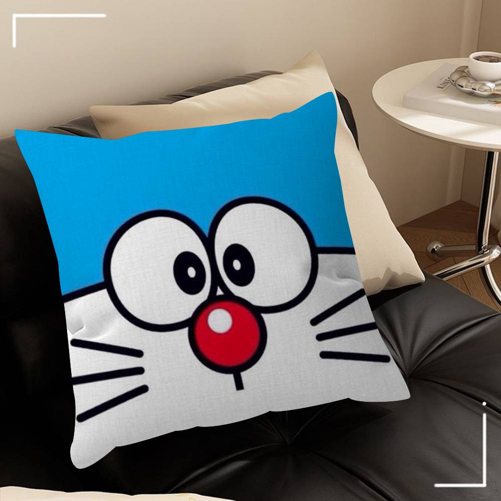 Pillow Cover Sofa Cushion Cover Home Room Decoration Children Gift Anime D-D-Doraemon W-Whitepaper