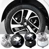 4 szt. Naklejki na środek piasty koła samochodowego 56mm 60mm Nakładki z emblematem na środek piasty opony Dla 206 207 208 306 307 308 408 107 2008 3008