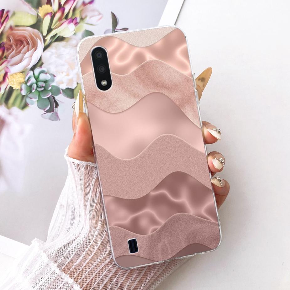 For Samsung Galaxy A01 Case SM-A015F New Luxury Painted Cover Soft Slim Phone Case For Samsung A01 M 01 Galaxy M01 Fundas Bumper