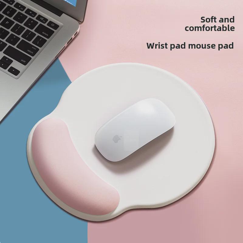 Tapis de Souris Repose-Poignet en Mousse à Mémoire de Silicone pour Filles - Épaissi pour le Bureau et le Gaming