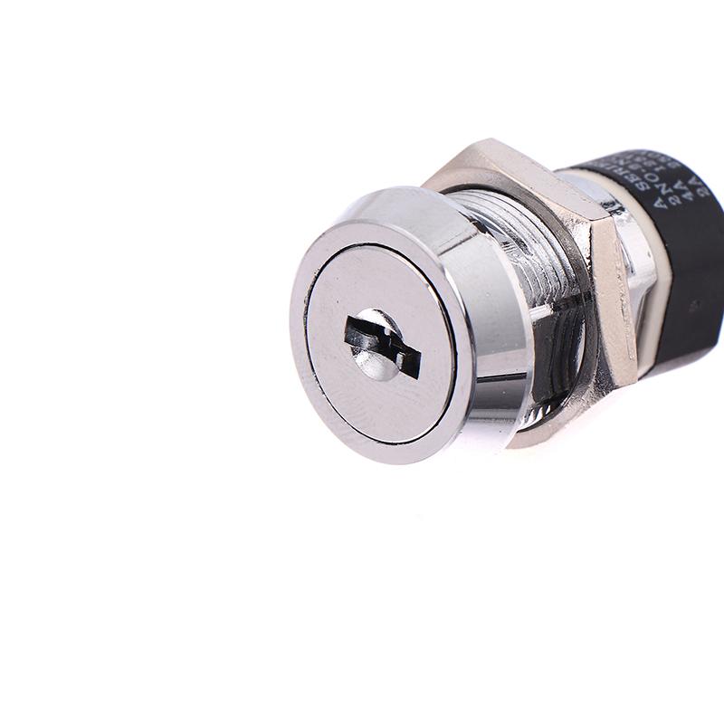 19Mm Power Lock 2801 Elevator Lock Key Switch Electronic Lock Base Station Lock Single Pull Double Pull Switch With 2 Keys