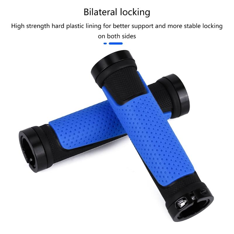 1 Pair Mountain Bike Handlebar Grips Bicycles Rubber Cover Handlebar Bar Grips