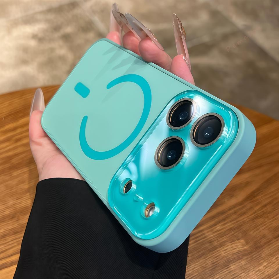 Official Original For Magsafe Magnetic Case For iPhone 17 Air 12 13 14 15 16 17 Pro Max Big Window Glass Lens Protector Cover