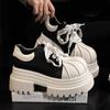 Thick-soled muffin heightens shell head big head shoes children small man 2025 spring and autumn new popular casual shoes