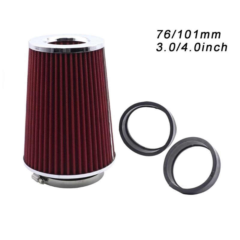 Car Sport Air Filter 76mm/101mm for Most of Car 3inch/4inch Open High Flow Air Intake Filter Car Modification Air Filter