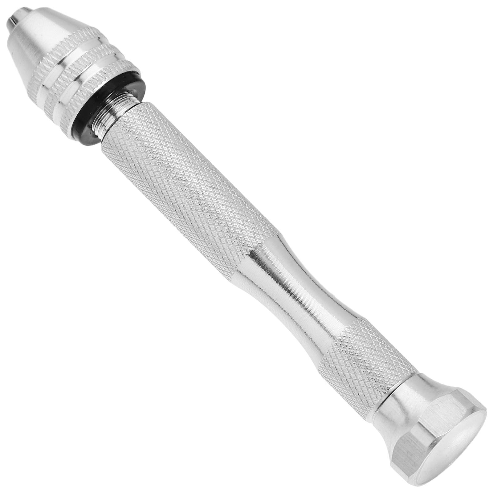 

Aluminum Alloy Pin Vise Tool for 0.1-3.5mm Drill Bits Precision Drilling Wood Plastic Models Swivel Head Pin Vise срібний