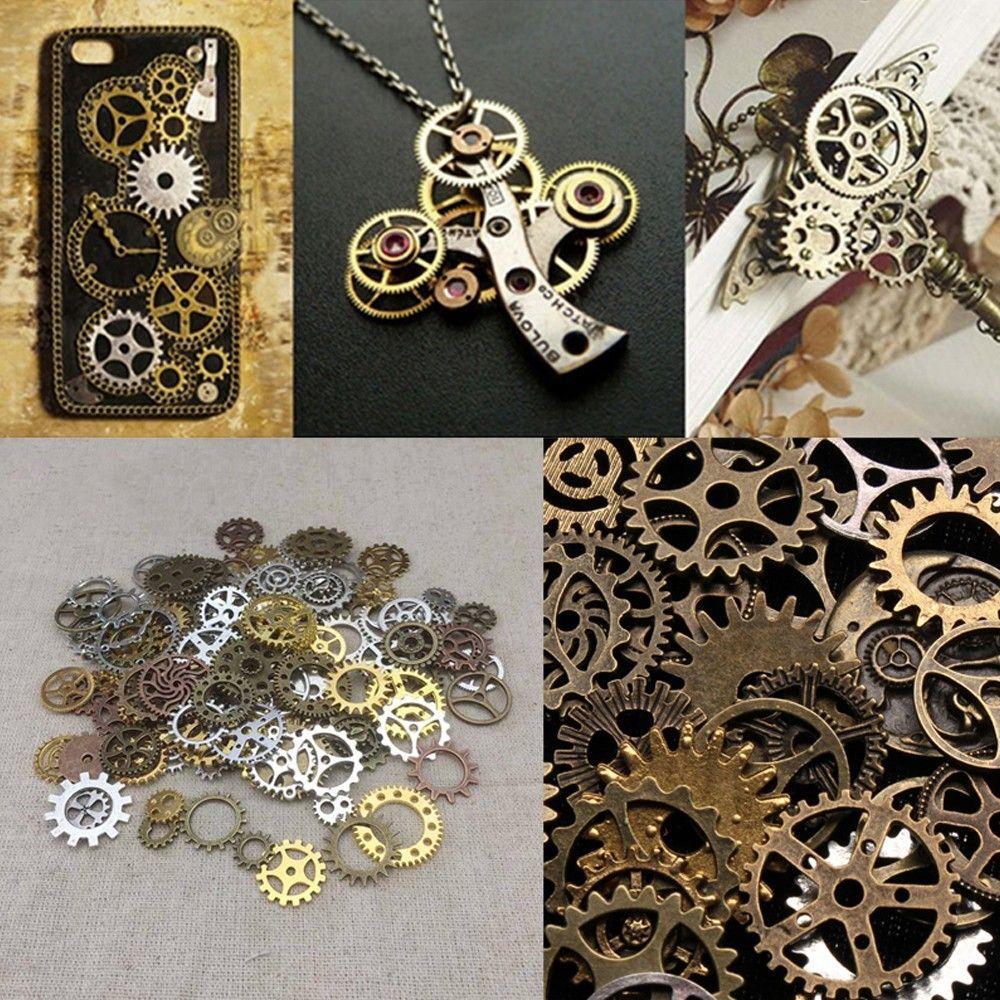 High Quality DIY Charms Mixed Vintage Making Craft Arts Watch Parts Steampunk Jewelry Cogs & Gears