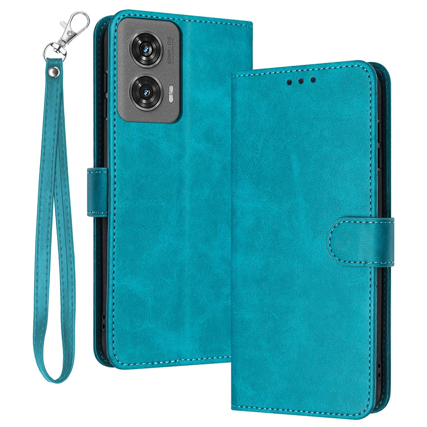 

For Motorola Edge 50 Fusion 5G Case PU Leather Stand Wallet Shockproof Business Phone Cover Green