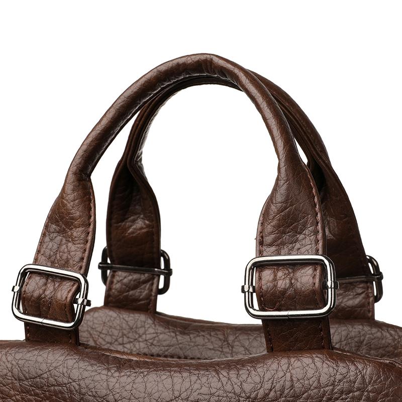 Bolsa Tote Grande Capacidade PU Feminina Multicompartimentos para o Dia a Dia Ombro Transversal