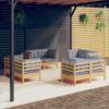 Day and Night - Day and Night Garden Furniture Set 8 Pieces and Pine Wood Cushions