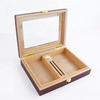 Qie Long Portable Large Capacity Cedar Wood Cigar Humidor Box