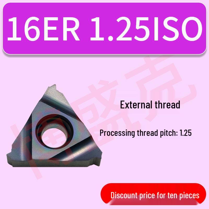 CNC High Hardness Threading Inserts for Internal/External Use (16ER/IRAG60) 1.5/2.0/2.5 Sizes, 40-60° Angles