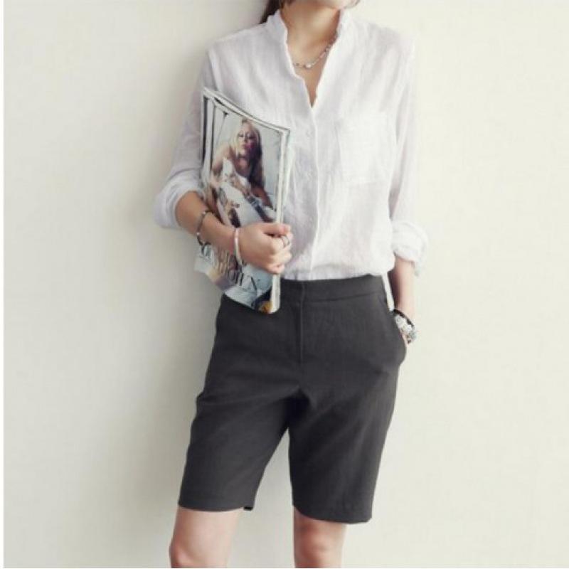 2023 Women's Fashion Cotton Linen Long Sleeve Loose Sun Protection Shirt