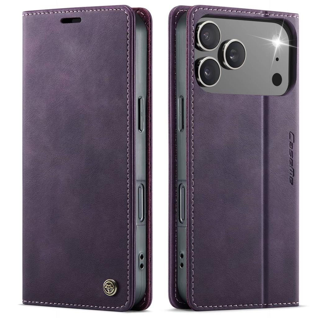 For iPhone 18 Pro Max 18 Pro Case, Flip Wallet Case with Card Holder Magnetic Closure Shockproof Kickstand Protective Phone Case
