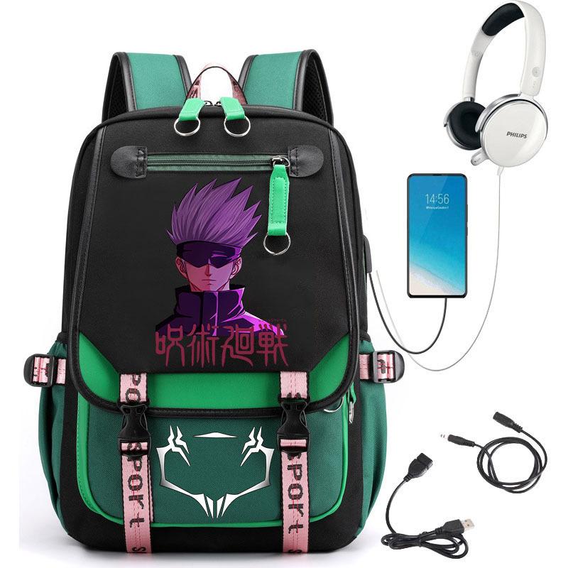 Popular Riman Peripheral Backpack Youth Student School Bag Usb Large Capacity Student Computer Bag