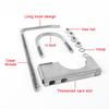 2.5 Inch Automobile Exhaust Clamp With Hanger Hook Rear Muffler Hanger Tool Adjustable Fastening Bracket For Car Exhaust Systems