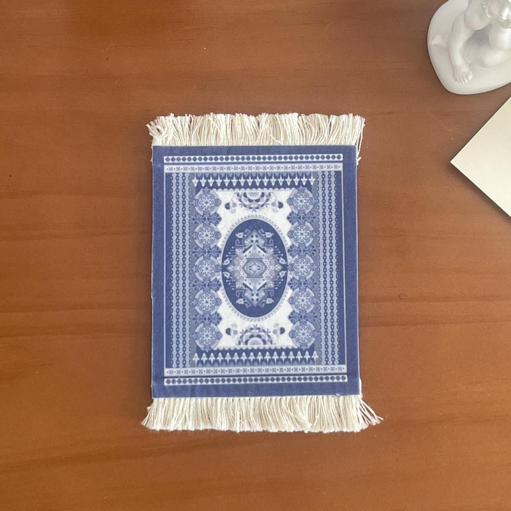 Türkischer Quasten-Untersetzer: Persönliches Retro-Wärmeisolierendes Ethnisches Tischset für Heimdekoration und Fotografie-Requisite