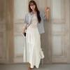 New Arrivals Open Run Women Ribbon Strap Banding Long Skirt